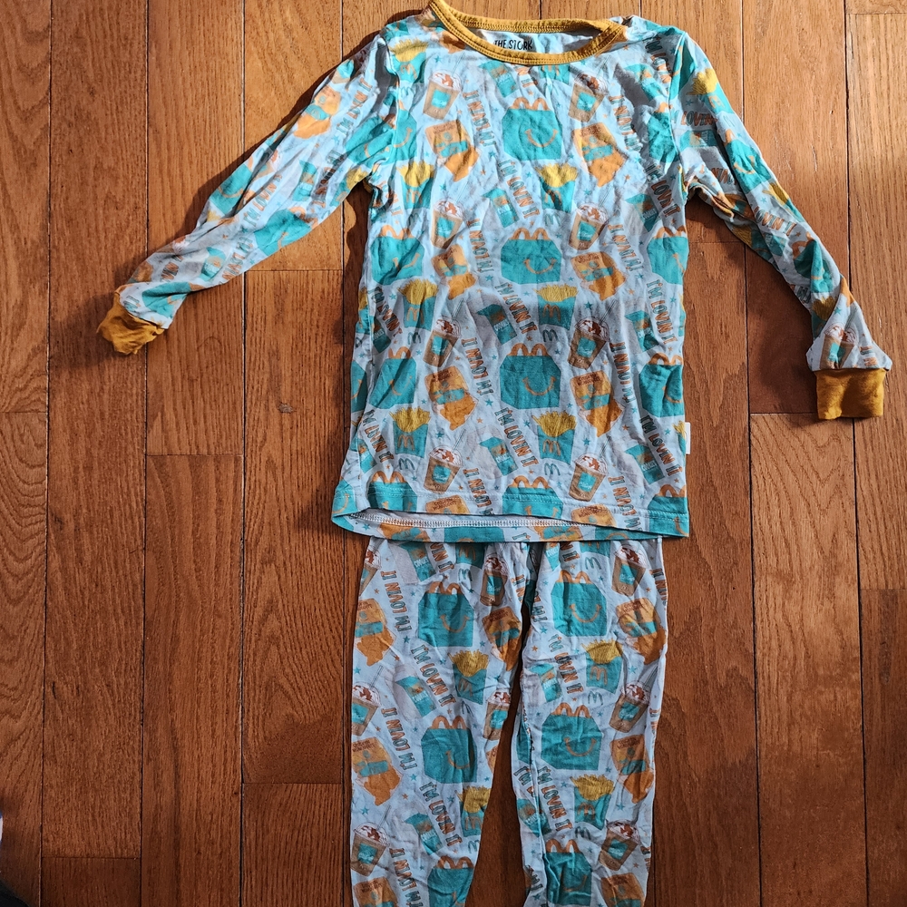 Colorful Kids Pajama Top with Animal Print